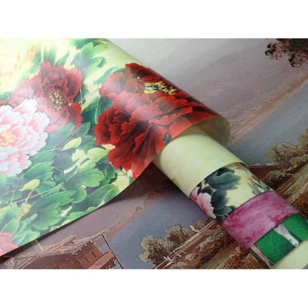 410Gsm Inkjet Cotton Canvas Roll , 20Mil Inkjet Printable Canvas Good Ink Absorbable