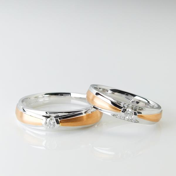 Contrast Color OEM Men19.4 Women16.6 Jewellery Couple Rings