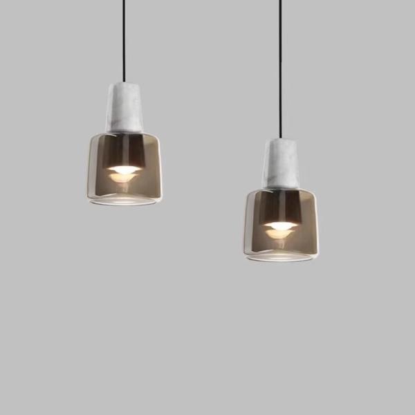JYLIGHTING Modern Nordic Design Large Round Glass Chandelier Simple Light Luxury Designer Bedside Lamp Modern Pendant Light