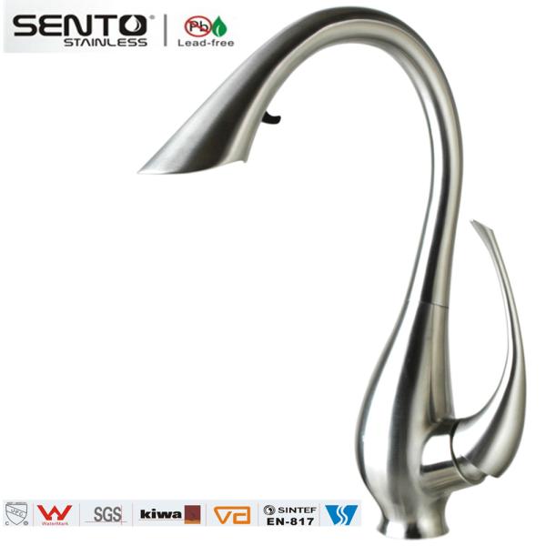 SENTO Swan kitchen mixer for bathroom design