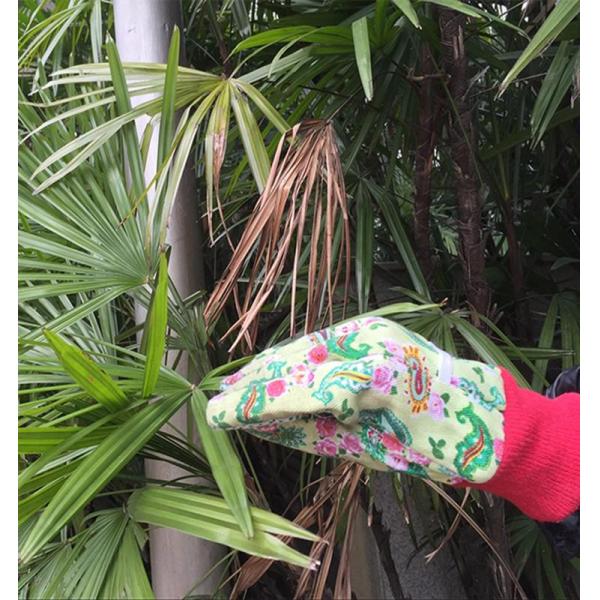 Back Elastic Line Mixed Cotton / Poly Working Hands Gloves With Knit Wrist