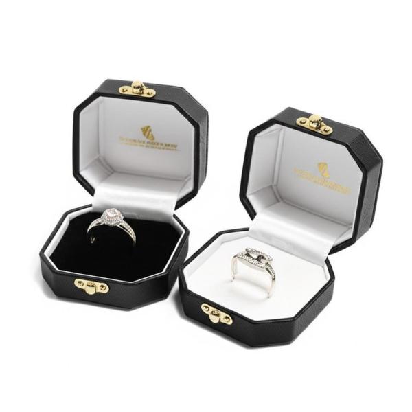 Custom Cardboard Paper Jewelry Boxes Ring Necklace Luxury Jewelry Box With Mirror