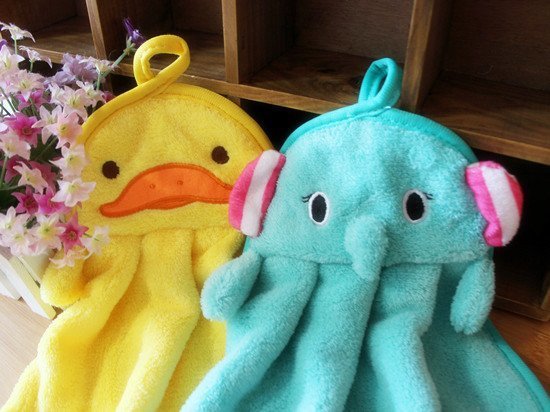 Cute Animal Microfiber Kids Children Cartoon Absorbent Hand Dry Towel Lovely Hand Towel