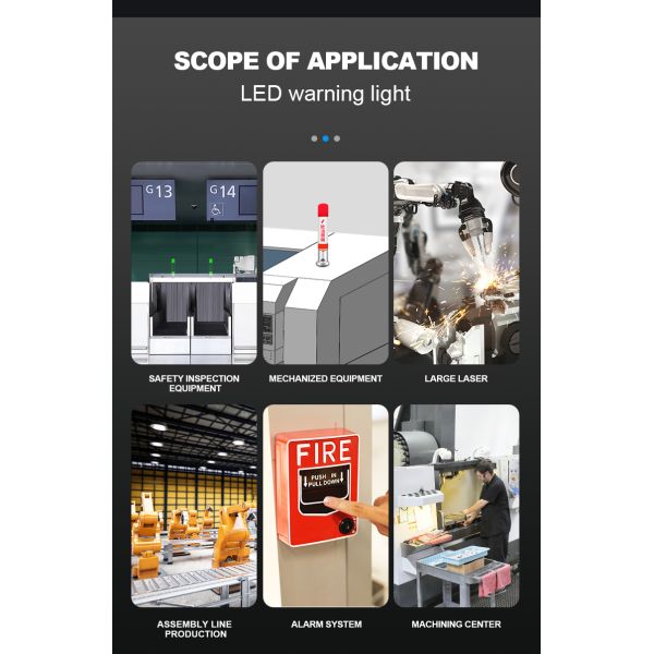 Luz de torre de señal de lámpara de torre de máquina personalizada tipo plegable tricolor