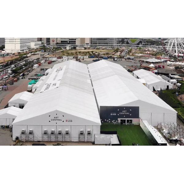 Тяжелая алюминиевая рама Большая водонепроницаемая / огнестойкая / самоочищающаяся снаружи палатки хранения