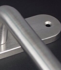 Brushed Stainless Steel Pull Handles , Stainless Steel Front Door Handles