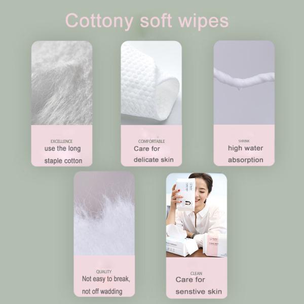 Nonwoven Makeup Cleaning Wipes , Multi Purpose Medline Ultra Soft Dry Cleansing Wipes