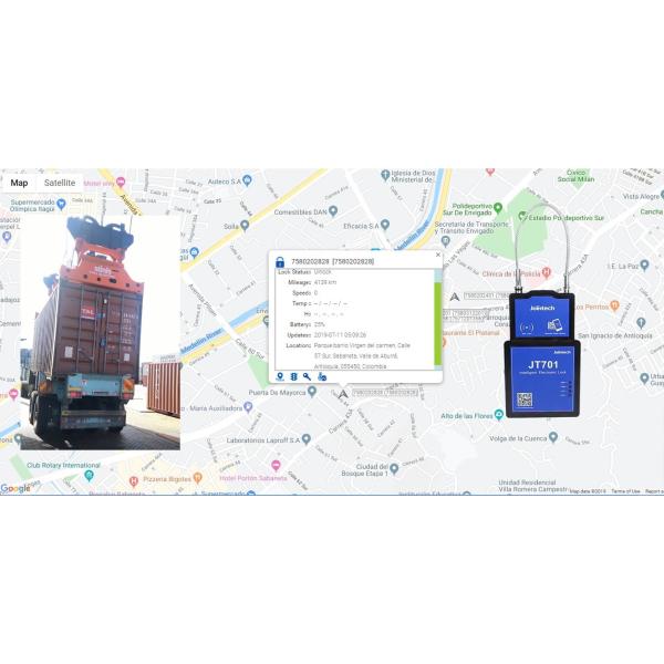 замок 1.5kg умный пылезащитный GPS электронный для контейнера тележки
