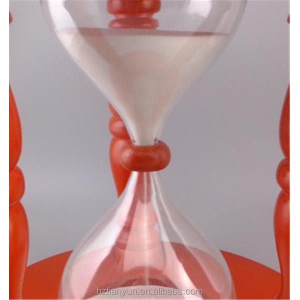 15 24 heures 60minuets poncent le sablier, minuteries antiques de sable de sablier