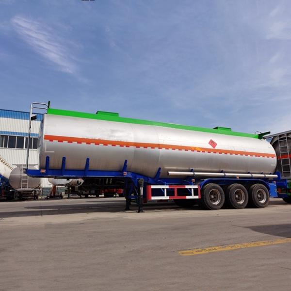 3-Axle Original Factory Axle 12R20 Tires 45000L Mechanical Suspension Crude Oil Tanker Transport Truck Semi Trailer