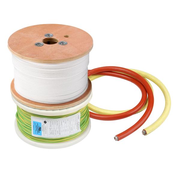 VDE H05SS-K Fio isolado de borracha de silicone 450V/1800C VDE 082-3 Amarelo Verde Marrom Preto
