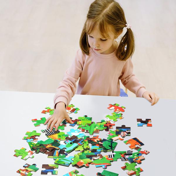 Panda Juniors Level Up Level 1 Animal Toddler Puzzles For Pre School Learning