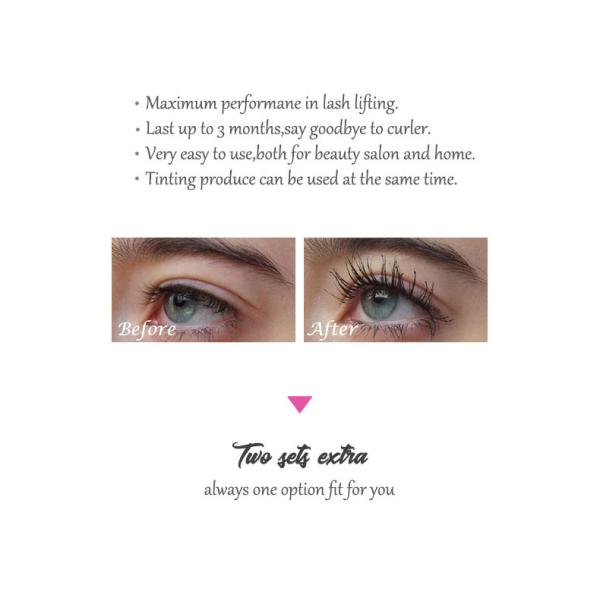 Розовое слоение 2 чела салона DIY в 1 наборе перми брови Eyelash& набора подъема ресницы