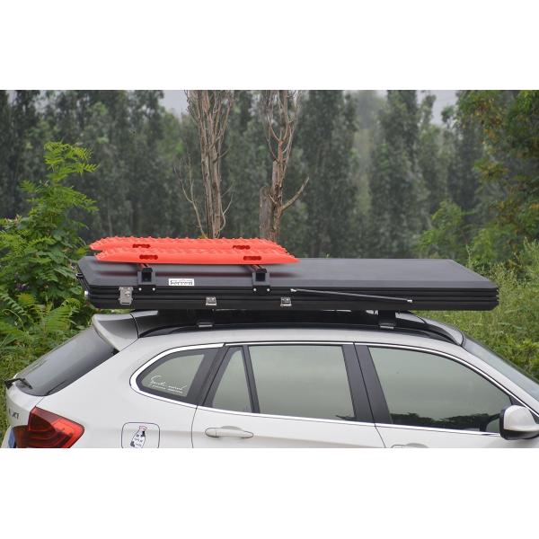 Roof Basket Outdoor Aluminum Hard Shell Roof Top Tent with LED Light Strop Cover Design