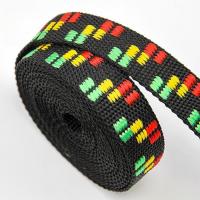 500Lbs 25mm Polypropylene Webbing para colares de cães Webbing preto