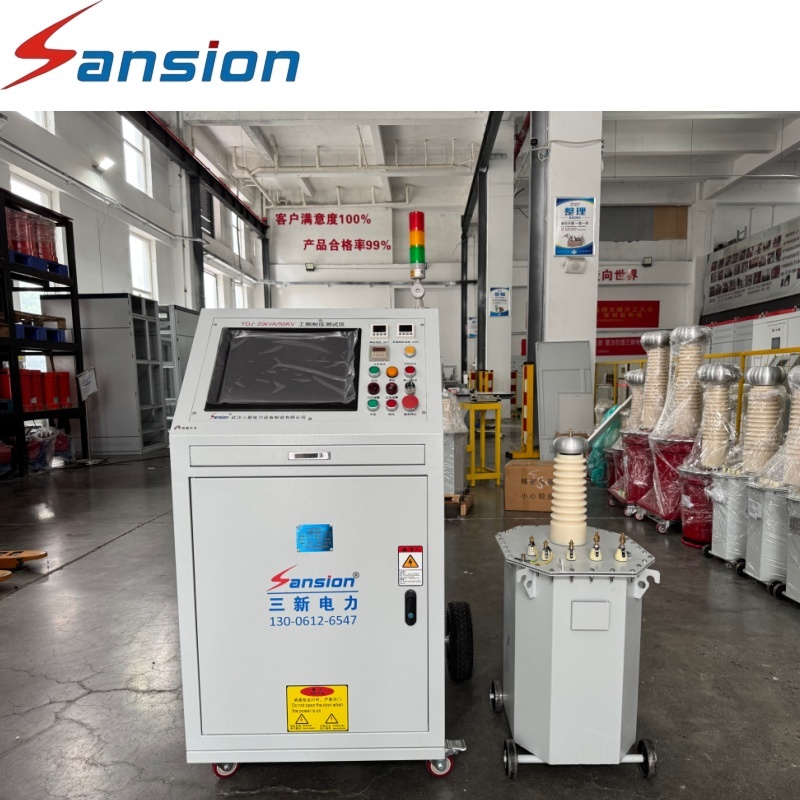 20kVA 50kV Power Frequency AC Withstand Test System for Transformer Switchgear Cable and Electrical Equipment Insulation Testing