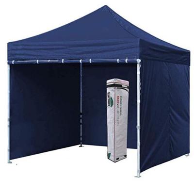 Exhibition 3x3 Waterproof Pop Up Gazebo With Side Panels Anti UV Fabric