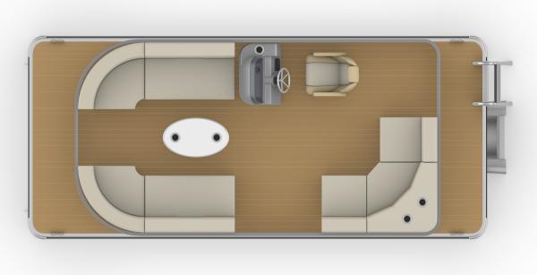 Customization Aluminum Material Pontoon Boat 6-8 Person 5.8m Length
