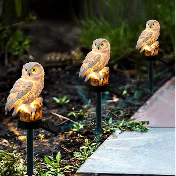 450mm Solar Powered Owl Garden Lights