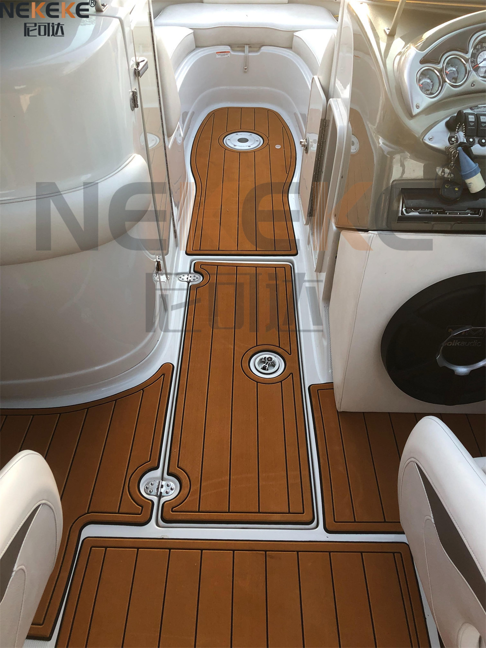 Crownline 220EX 2007 Swim Platform Cockpit EVA Faux Teak Deck Mat Marine Flooring Pad