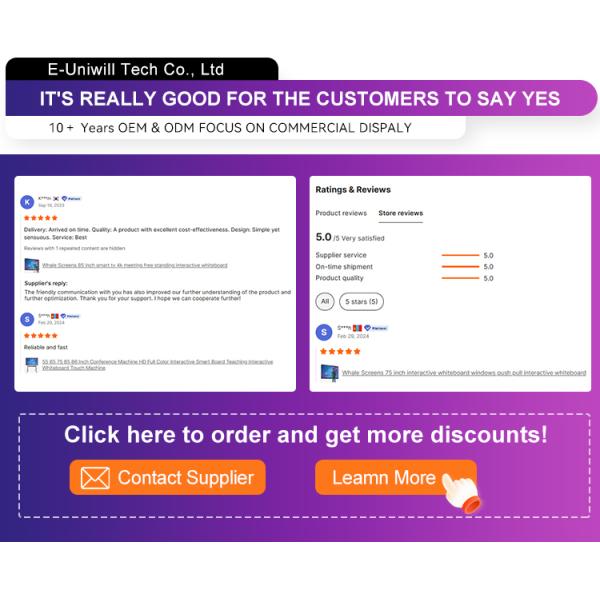 55/65/75/86/105/110 Inch Lcd Display Meeting Digital Interactive Whiteboard School Teaching Education Electronic 4k Smart Board