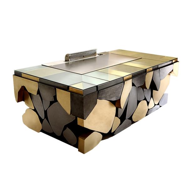 Commercial Induction Teppanyaki Grill Table 8KW 380V Smokeless