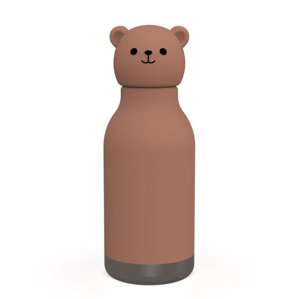 ベアデザイン オリジナル カスタム 食品グレード シリコン304 ステンレス スチール 子供 学校へ戻り 誕生日 水杯 子供 訓練杯