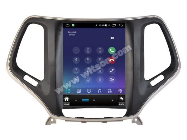 9.7'' Tesla Vertical Screen For Jeep Cherokee 5 KL 2014-2018 Android Car Multimedia Player