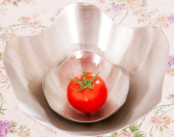 SS304 Metal Fruit Plate Snack Nuts Home Furnishings 25*10.5MM