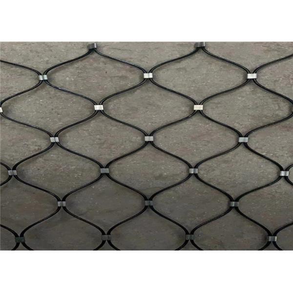 Resist Rust Zoo Wire Stainless Steel Knotted Rope Mesh For Parrot Enclosure Mesh