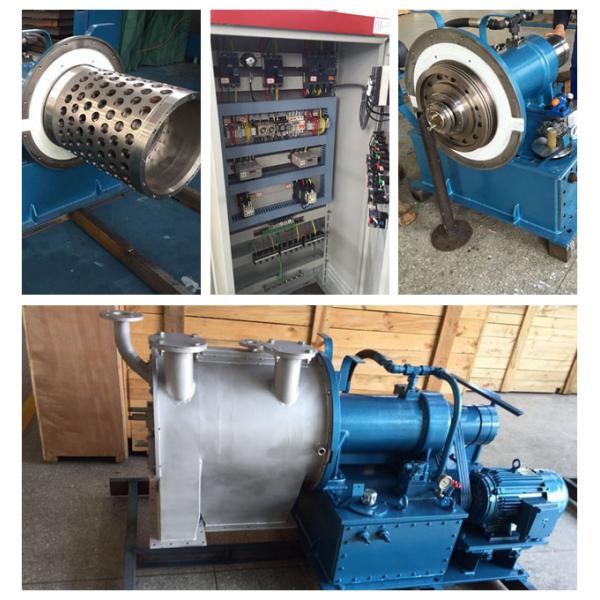 Centrifugador automático contínuo do empurrador de 2 fases para a produção de sal industrial do mar