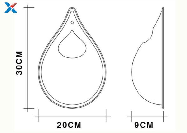 Clear Acrylic Drip Wall Hanging Fish Tank Aquarium / Custom Acrylic Fish Tanks