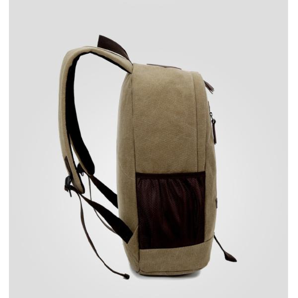 Outdoor canvas backpack unisex travel backpack bag with laptop compartment for high school students