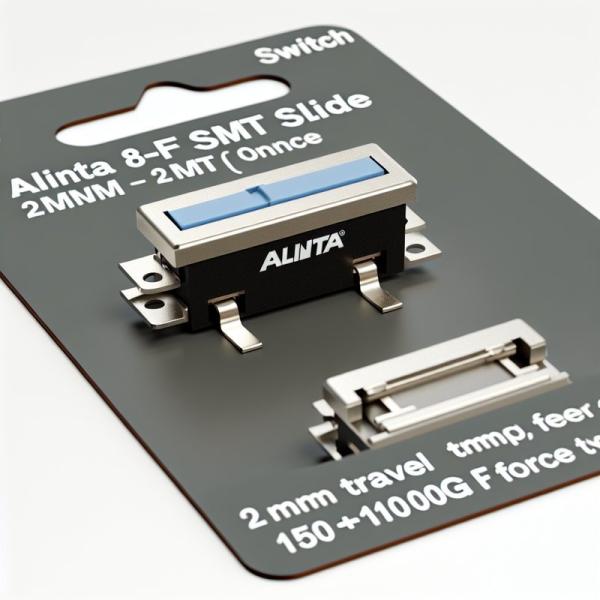 Alinta 8-Feet SMT Slide Switch 2mm Travel 150±100gf Force