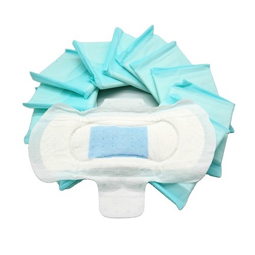 White PE Backsheet Winged Hypoallergenic Sanitary Pads For Heavy Bleeding