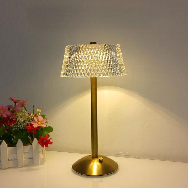 USB Crystal Bedside Night Light Bar Table Lamp For Restaurant