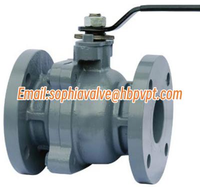 10K 2-PC cast iron flanged ball valve