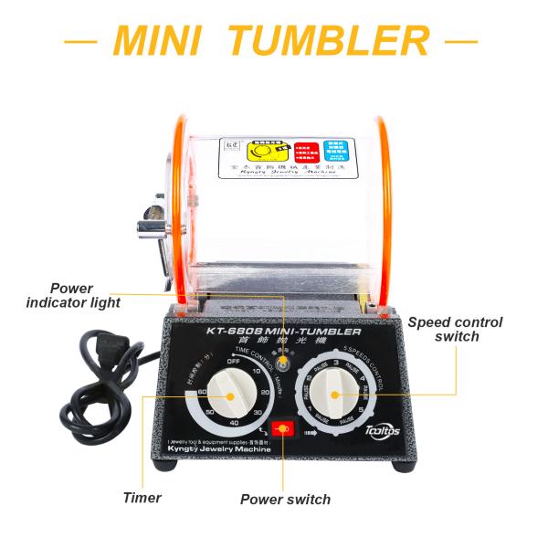 Silk KT-6808 Smart 3kg Rotary Tumbler Surface Jewelry Polishing Machine
