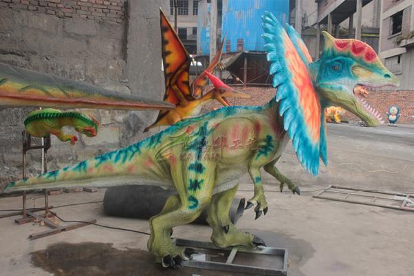 Indoor / Outdoor Decorative Animatronic Dinosaur Replicas Life Size For City Plaza