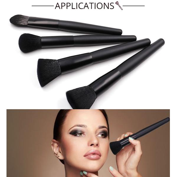 Copper Ferrule Facial Makeup Brushes 11pcs Goat Hair Blending Brush