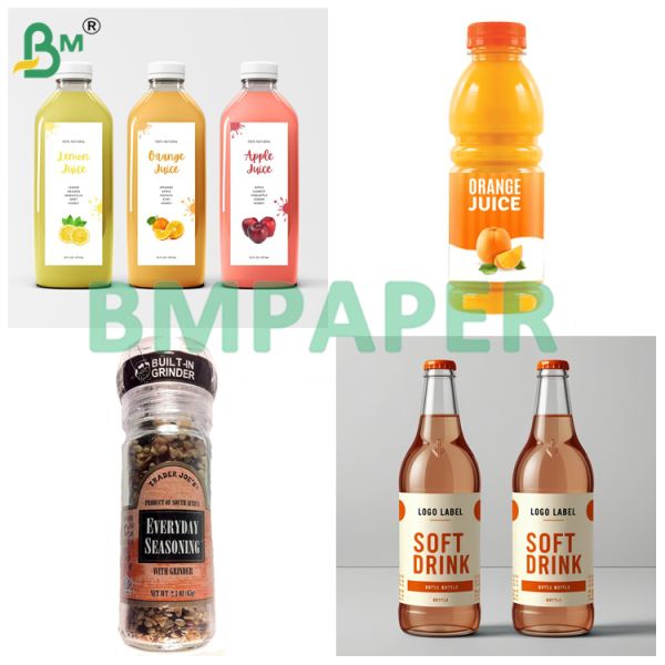 Liquor Bottle Label Base Paper 70gsm 80gsm Wet Strength Water Resistance