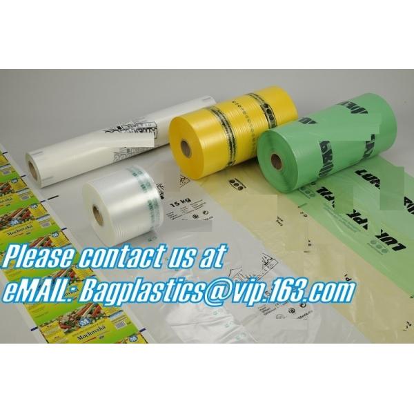 7 layer coex blue transparent plastic layflat tubing roll blown one side heat sealable flm, high barrier coex blown mach