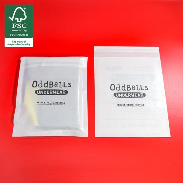 Custom Glassine Paper Bags Biodegradable Apparel Packaging
