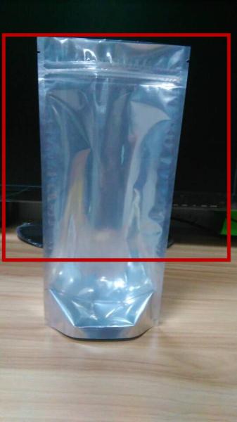 Snack Glossy Silver Plastic Pouches Packaging Noni Stand Up Pouch Bag With k