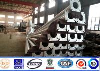Q235/Q345 Pólo de potência de aço 3m-15m Conical Round 2.5-20mm Soldadura Galvanização