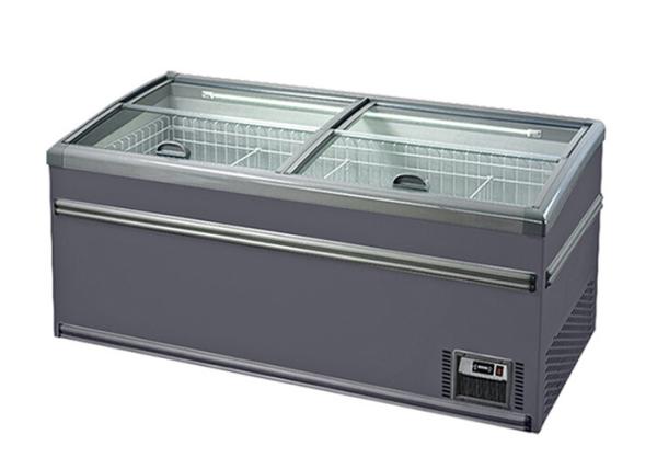Austomatic degela o refrigerador profundo da liga da parte superior da grande capacidade do congelador da ilha do supermercado