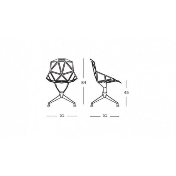 Cut Swivel Plastics Fiberglass Arm Chair Upholstered With 4 Star - Base