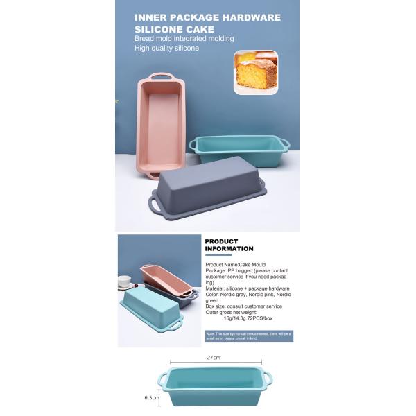 Anti Stain Iron Frame Odorless Silicone Cake Molds
