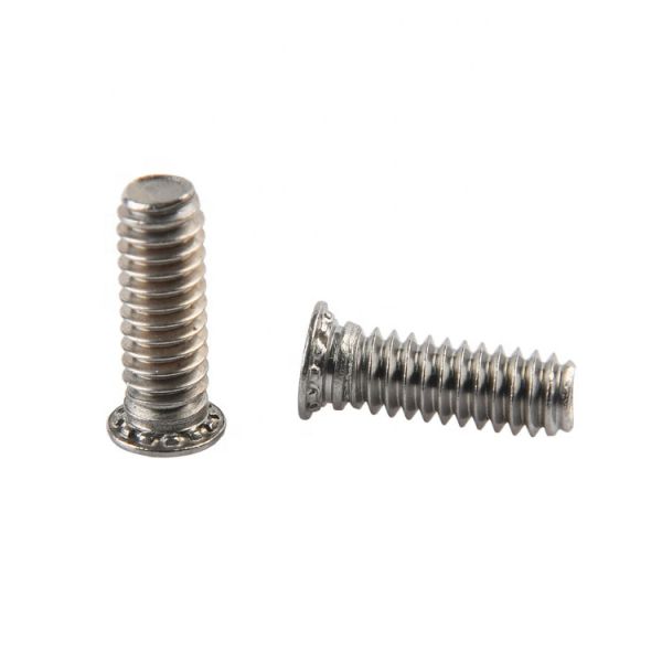 Galvanized Carbon Steel Self Clinch Flush Head Stud For Secure Metal Sheet Fastening
