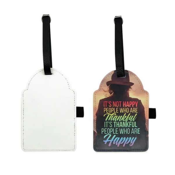Blank PU Leather Sublimation Golf Tee Bag Tag Blanks Father'S Day Gift Custom Leather Golf Tee Holder